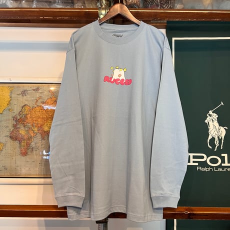 【残り僅か】RUGGED × Wendy Sylvain "PULP DISCO” L/S tee (Acid Blue/5.6oz)