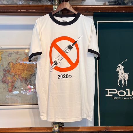 【ラス1 】RUGGED "INJECTION" ringer tee（Natural/Sumi)