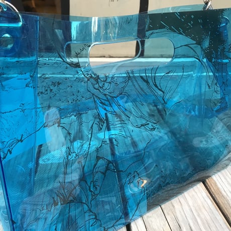 【Web限定】AKIRA Art of Wall x nana-nana A4 Clear Bag (Blue)