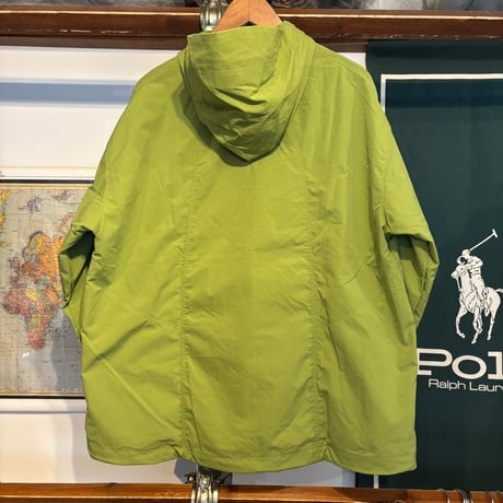 【web限定/ラス１】RUGGED®︎ teflon-coated water-repellent hooded jacket (Lime green)
