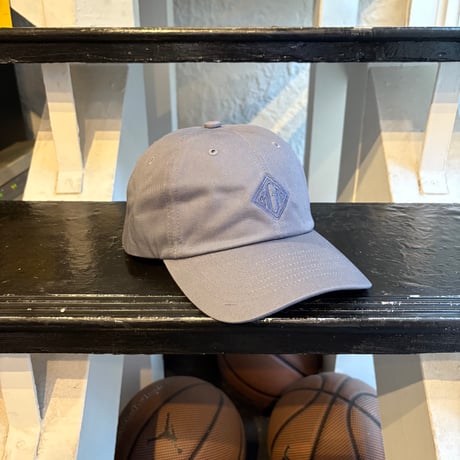 【ラス１】RUGGED "rhombus" logo 6panel cap(Acid blue)