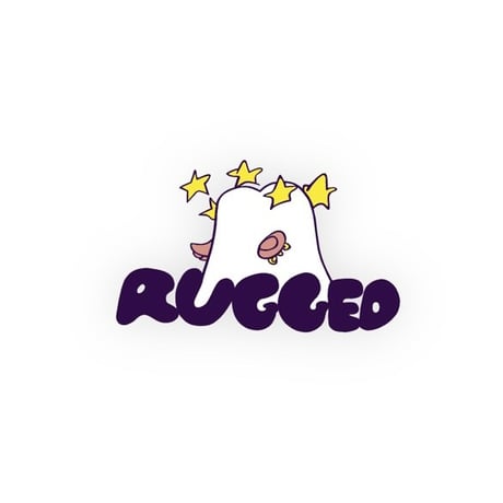 【残り僅か】RUGGED × Wendy Sylvain "PULP DISCO” L/S tee (Acid Blue/5.6oz)
