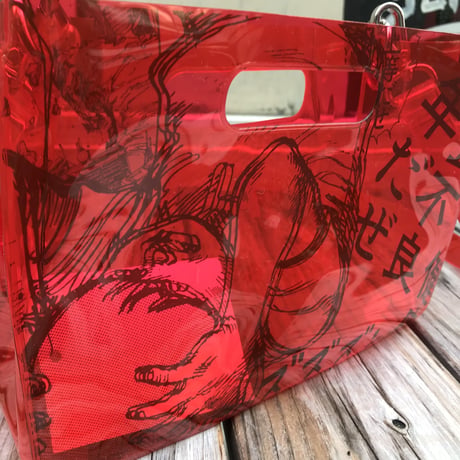 【残り僅か】AKIRA Art of Wall x nana-nana A5 Clear Bag (Red)