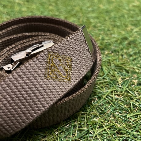 【ラス１】RUGGED "rhombus logo" G.l.belt (Dark Gray)