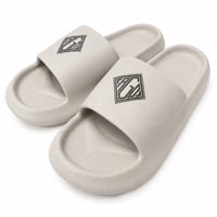 RUGGED®︎ ''rhombus Logo''Recovery Slide Sandals (Light Gray)