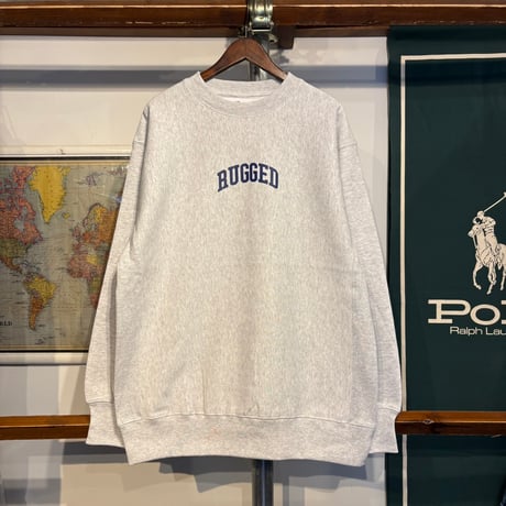 【ラス１】RUGGED "SMALL ARCH" heavy weight sweat(Ash/Navy/12.0oz)