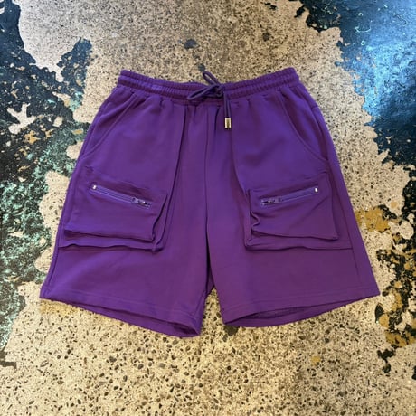 【ラス１】RUGGED heavy-weight sweat shorts(Purple/XL)