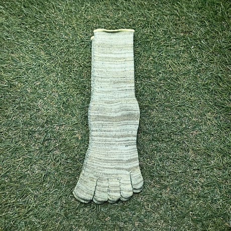【ラス1 】F.K.M cotton pile 5fingers Socks(LightGreen)