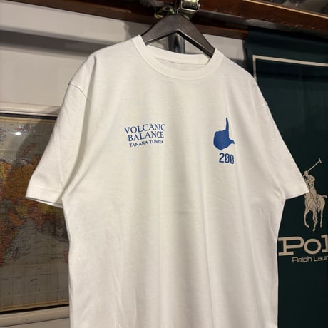 【ラス1 】RUGGED × 田中稔也  "TOSHIYA TANAKA J.LEAGUE 200matches " tee (White/5.6oz)