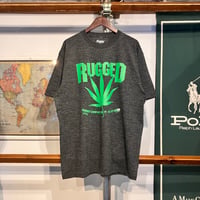 RUGGED ”LEAF" tee(HeatherBlack/5.6oz)