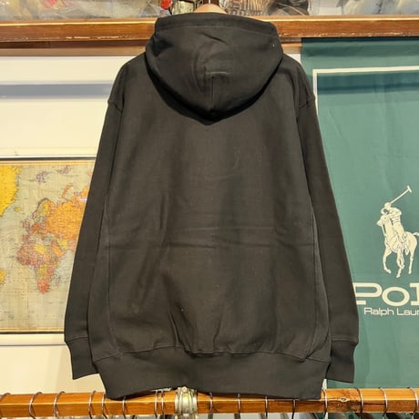 【ラス１】RUGGED "POLO MONROE" heavy-weight sweat hoodie (Black/12.0oz)