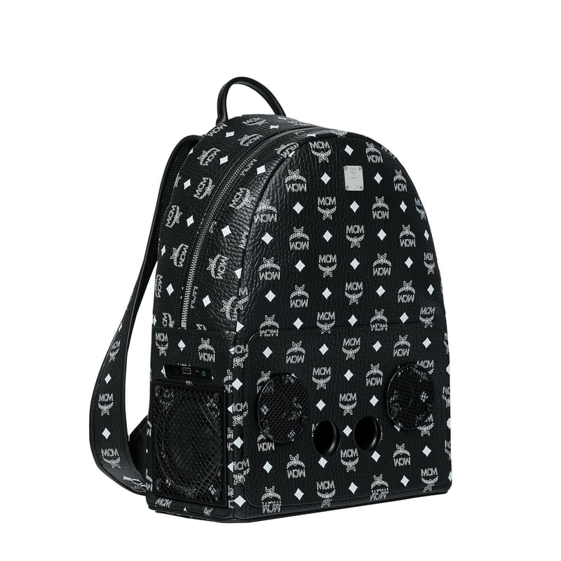 Exclusive MCM wizpak speaker backpack Black