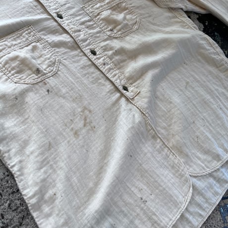 【used】BOWWOW THE BOWWOW JOURNAL GAUZE SHIRT AGED (XL)