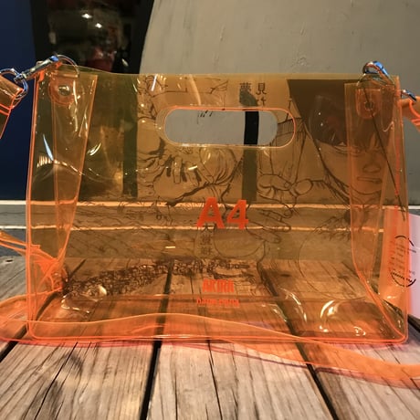 【残り僅か】AKIRA Art of Wall x nana-nana A4 Clear Bag (Orange)