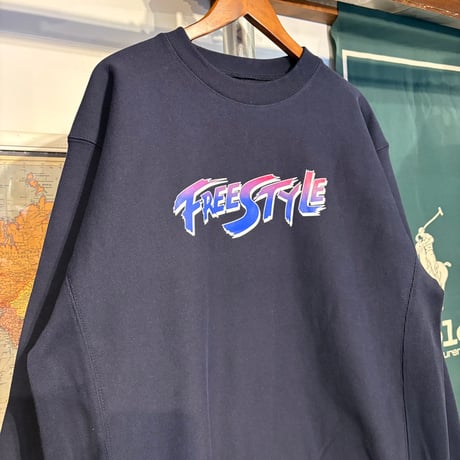 RUGGED ''FREESTYLE" heavy-weight sweat (Navy)