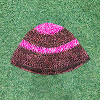 RUGGED O.E.M border crochet hat(Pink)