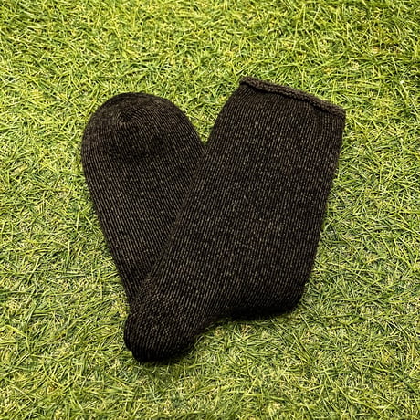 【ラス1】F.K.M 3layer pile cotton Socks(Black)