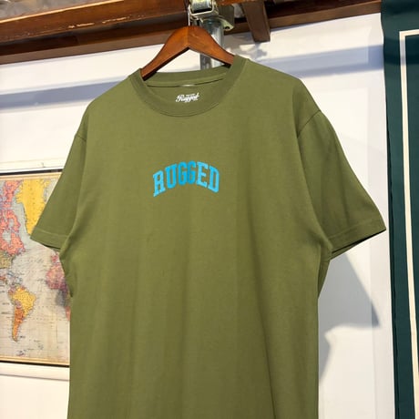 【残り僅か】RUGGED ”SMALL ARCH" tee (City Green/5.6oz)