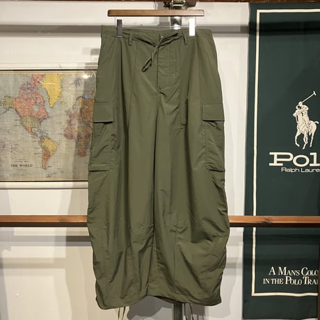 RUGGED nylon wide pants (khaki)