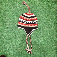 【Web限定】Hand knit ethnic ear flap beanie(made in Nepal)⑩