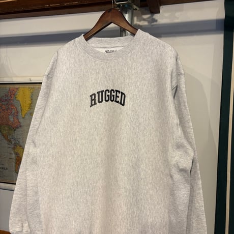 【ラス１】RUGGED "SMALL ARCH" heavy weight sweat(Ash/Black/12.0oz)