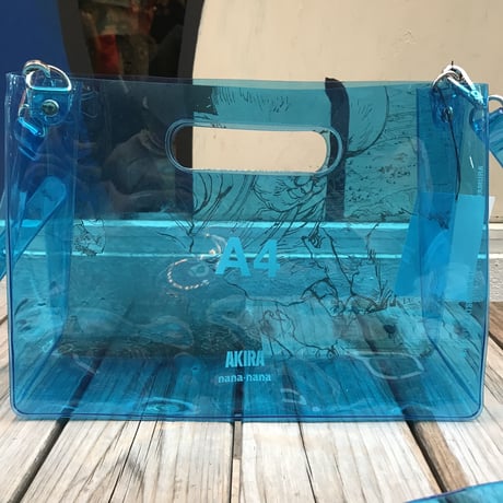 【Web限定】AKIRA Art of Wall x nana-nana A4 Clear Bag (Blue)