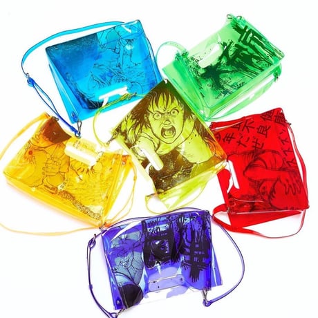 【残り僅か】AKIRA Art of Wall x nana-nana A5 Clear Bag (Purple)