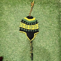 【Web限定】Hand knit ethnic ear flap beanie(made in Nepal)⑥