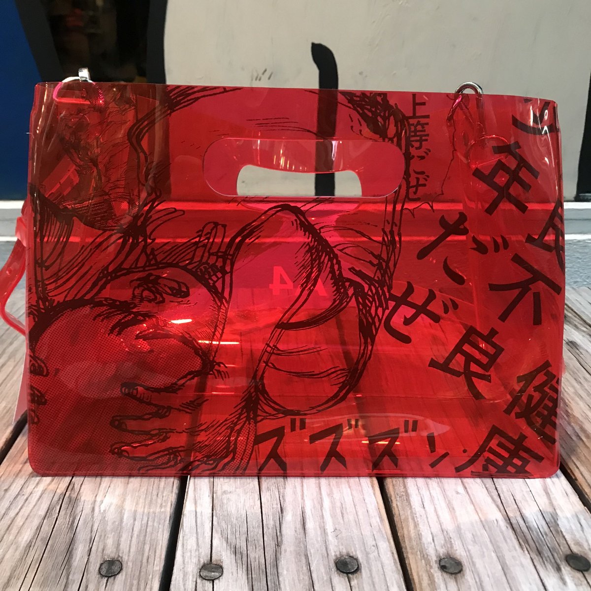 【残り僅か】AKIRA Art of Wall x nana-nana A4 Clear Bag (Red) 【残り僅か】AKIRA Art of Wall x nana-nana A4 Clear Bag (Red)