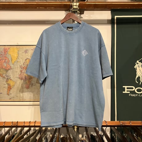 【ラス１】RUGGED "rhombus logo"  heavy weight S/S setup (Batik Blue)