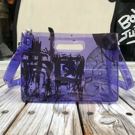 【残り僅か】AKIRA Art of Wall x nana-nana A5 Clear Bag (Purple)