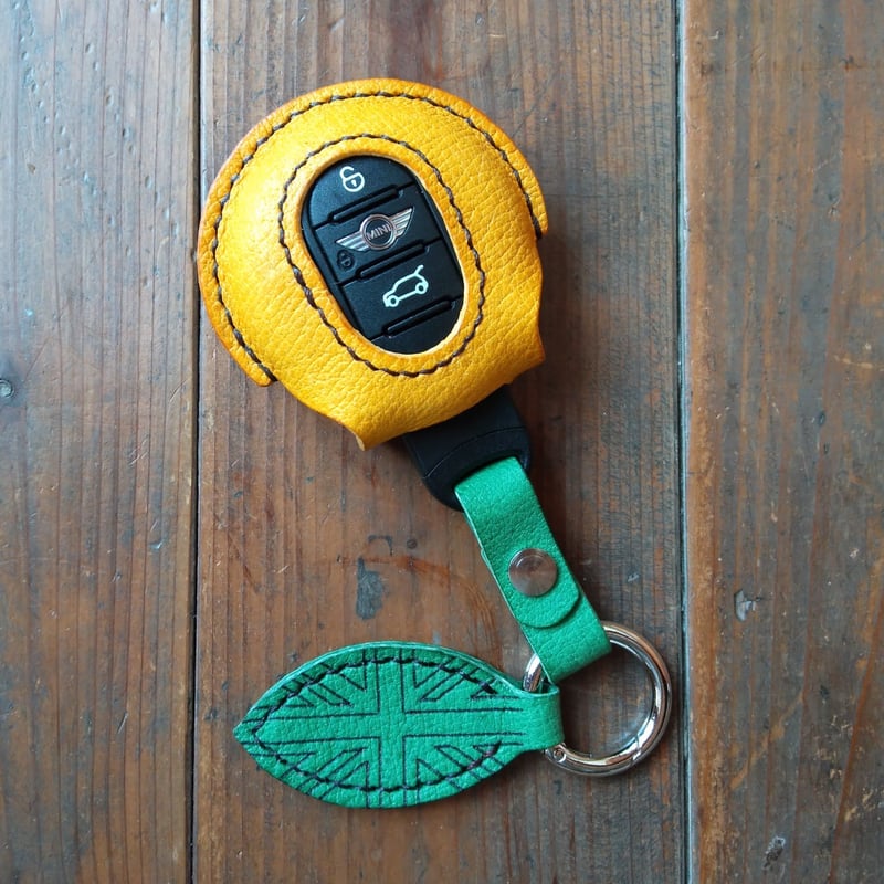 o-mi-kan MINI キーカバー/葉っぱキーリング (BMW MINI / F型 o-mi-kan MINI キーカバー/葉っぱキーリング (BMW MINI / F型