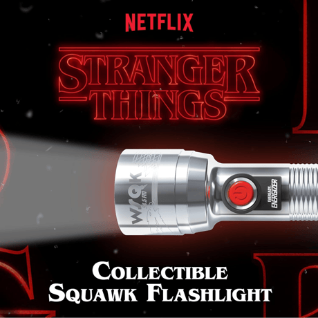 NETFLIX「ストレンジャーシングス 5」 エナジャイザー LEDフラッシュライト（懐中電灯） StrangerThings Energizer®  LED Flashlight