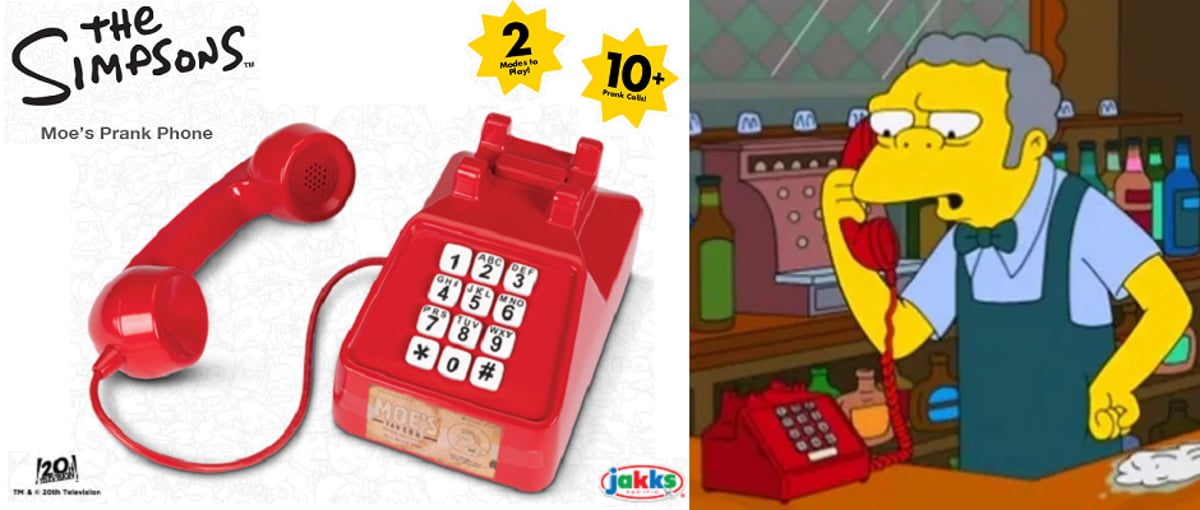 激レア未使用品】The Simpsons ザ シンプソンズ ボタン式 電話器 激