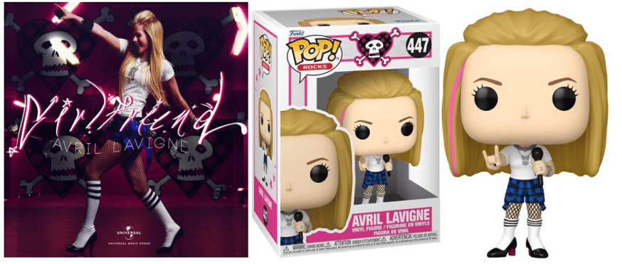 Funko Popファンコ ポップ アヴリル・ラヴィーン　 セット アヴリル・ラヴィーンのファンコポップ、2007年のヒット曲