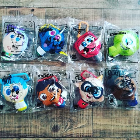 2020年　ピクサー USマクドナルド ハッピーセット 8種セット　Pixar  McDonald's Happy Meal Toy Set of 8