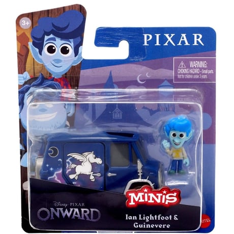 2019年　ピクサー『2分の1の魔法』 マテル　ミニズ    イアン・ライトフット＆グウィネヴィア　Pixar Onward Minis Ian Lightfoot & Guinevere