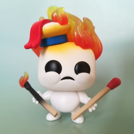 ファンコ  ポップ『ゴーストバスターズアフターライフ』ミニマシュマロマン on ファイヤー　Funko POP! Ghostbusters: Afterlife- Mini Puft on Fire