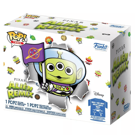 2020年デッドストック！ファンコポップ トイストーリー エイリアン リミックス Tシャツセット　Funko POP! Tees Collectors Box Alien Remix