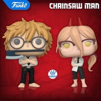ファンコポップ  『チェンソーマン』デンジ & パワー（超インテリ作戦）　  FUNKO POP! Chainsaw Man　Denji & Power (Operation:Super Smart)