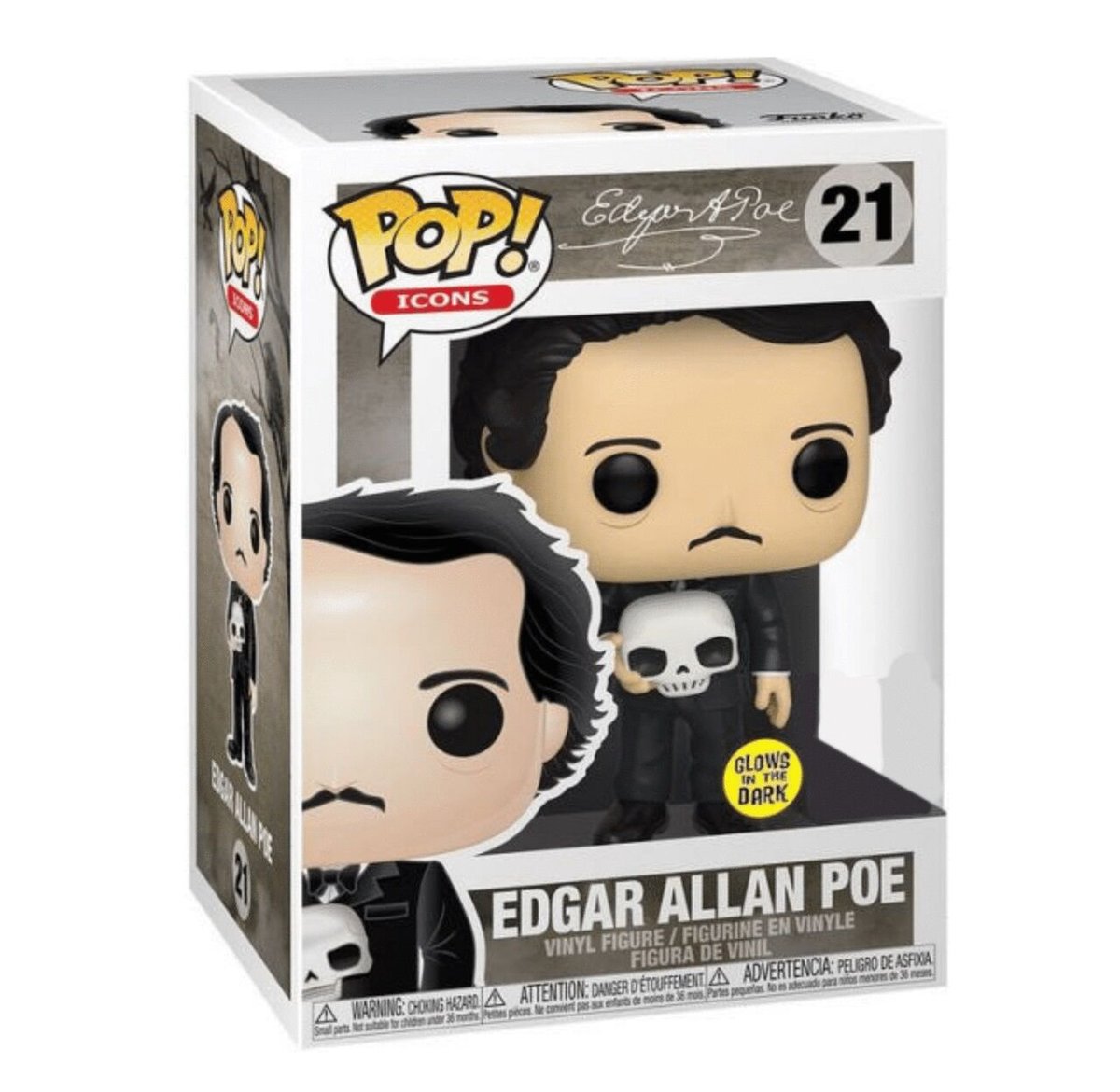 ファンコ ポップ エドガー・アラン・ポー（グロー版） FUNKO POP! Edgar Allan Poe （GITD)