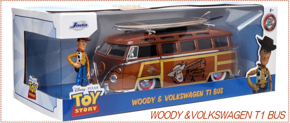 JADA トイ・ストーリー&フォルクスワーゲンTIバス トイストーリー』JadaToys ウッディ仕様の