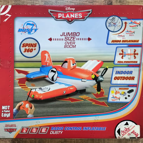2013年デッドストック！　ディズニー『プレーンズ』 ラジコン インフレータブル（ふくらまし）ダスティ・クロップホッパー