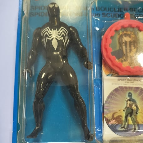 1984年デッドストック　マテル シークレットウォーズ ブラックコスチューム スパイダーマン アクションフィギュア（マルチランゲージ版）