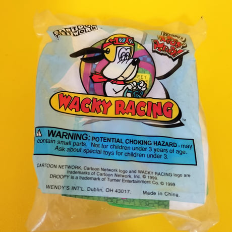 1999年デッドストック　Wendy's キッズミールトイ "ハンナバーベラ・レーサーズ"　Wendy's Kids Meal Hanna Barbera Racers