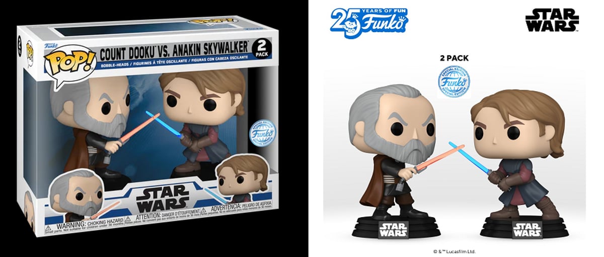 激レア！！超特価！！ Funko スターウォーズ アナキン vs ドゥークー伯爵 スターウォーズ：クローンウォーズ」ドゥークー伯爵 vs アナキン
