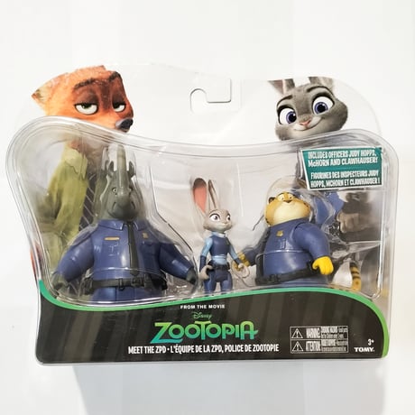 2016年デッドストック！ズートピア　TOMY製 アクションフィギュア　"Meet the ZPD" & "Nick & Finnick"
