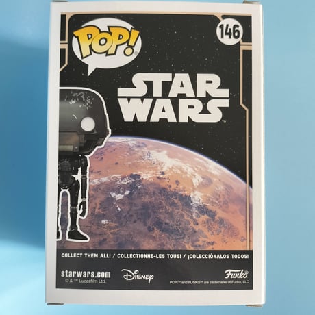 ファンコ ポップ  『スターウォーズ』Across The Galaxy　K-2SO（ジェダ）　with ピンバッジ