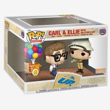 ファンコ ポップ 『カールじいさんの空飛ぶ家』カール＆エリー w/バルーン・カート  FUNKO POP! Disney Pixar Up Carl & Ellie with Balloon Cart