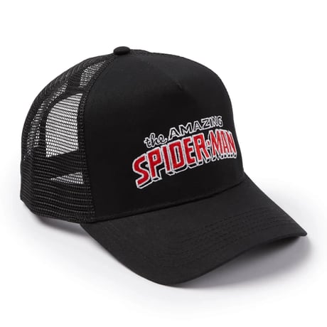 マーベル『アメージング・スパイダーマン』ロゴ　トラッカーキャップ　Marvel Spider-Man Trucker Cap